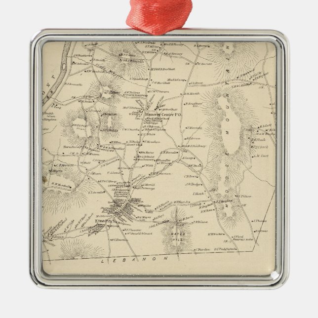 Hanover Grafton Co Julgransprydnad Metall (Framsidan)