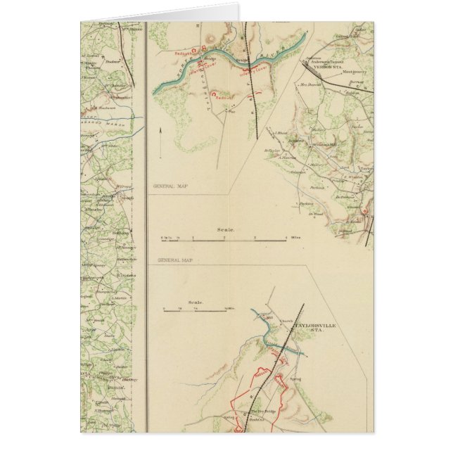 Hanover Junction i Spotsylvania Hälsningskort (Framsidan)