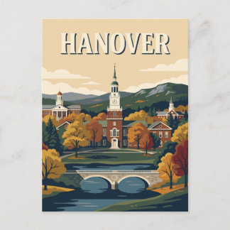Hanover New Hampshire Höst Vintage Affisch Vykort