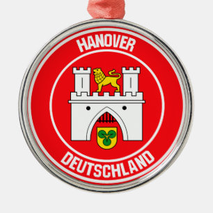Hanover Round Emblem Julgransprydnad Metall