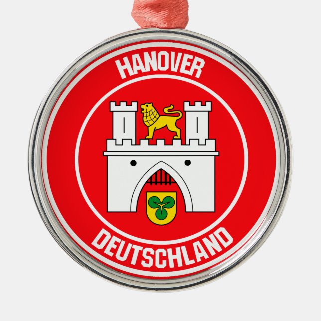 Hanover Round Emblem Julgransprydnad Metall (Framsidan)