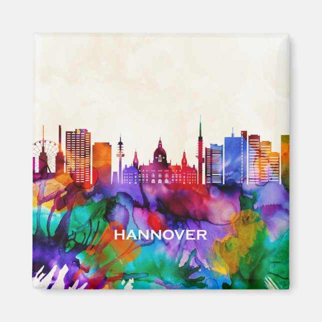 Hanover Skyline Magnet (Framsidan)