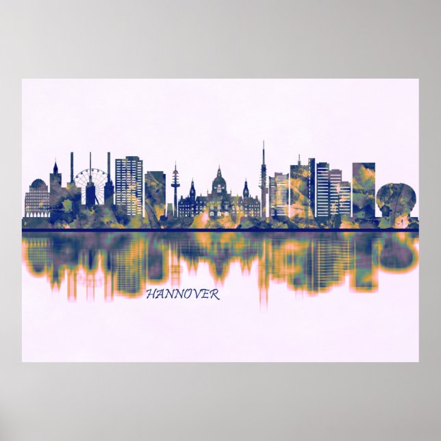 Hanover Skyline Poster (Framsidan)