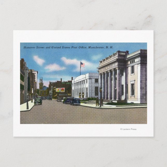 Hanover Street View of the Post Office Vykort (Framsida)