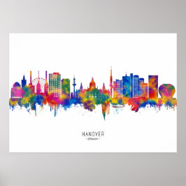Hanover Tyskland Skyline Poster