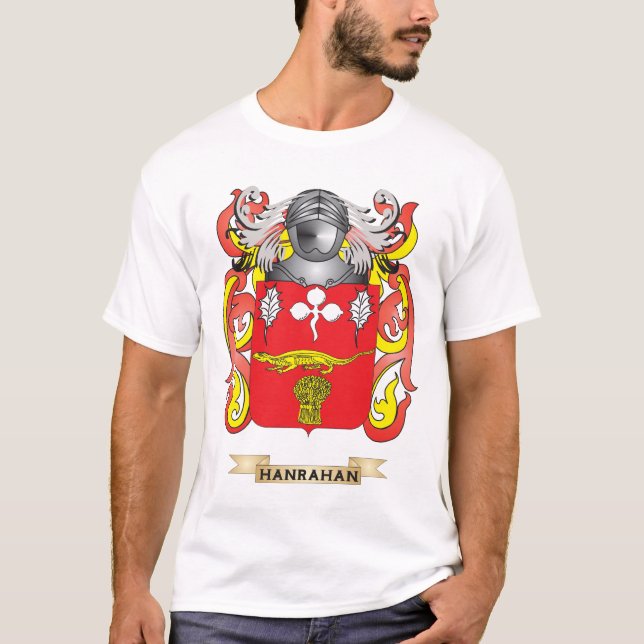 Hanrahan vapensköld (familjvapenskölden) t shirt (Framsida)