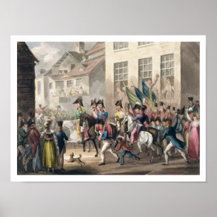 Hänrycka av bundsförvanterna in i Paris, mars31a Poster