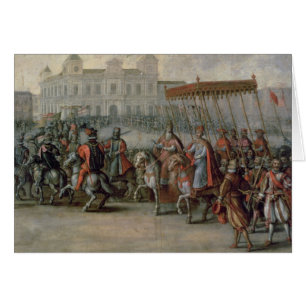 Hänrycka av Charles V Hälsningskort