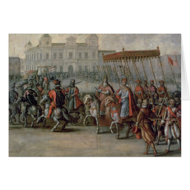 Hänrycka av Charles V Hälsningskort (Framsidan Horizontal)