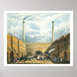 Hänrycka av järnvägen på kantbacken, Liverpool Poster