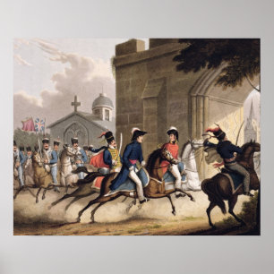 Hänrycka av Lord Wellington in i Salamanca på Poster