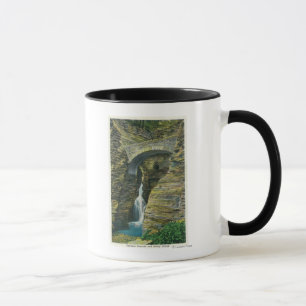Hänrycka kaskaden, och vaktposten överbryggar mugg