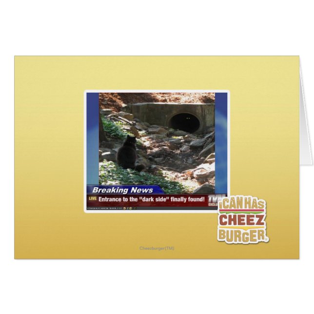 Hänrycka till den mörka sidan hälsningskort (Framsidan Horizontal)