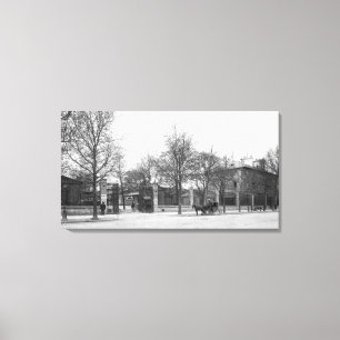 Hänrycka till "La Halle hjälpVins" Quai Canvastryck