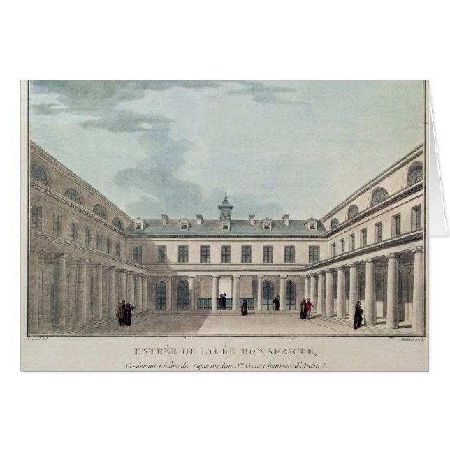 Hänrycka till lyceen Condorcet Hälsningskort (Framsidan Horizontal)