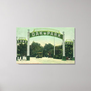 Hänrycka till Oak Park beskådar Canvastryck