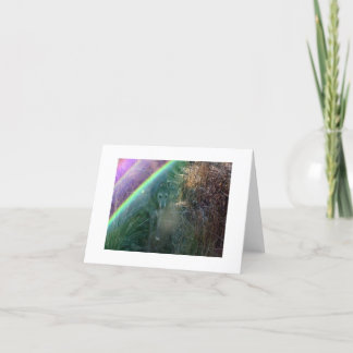 Hänrycka till regnbågen överbryggar kort