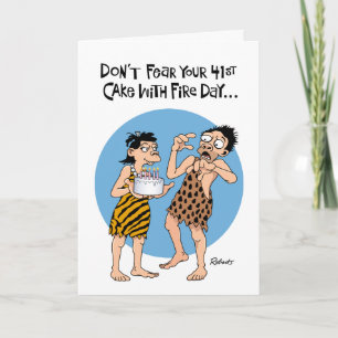 Hans 41:a födelsedagskort kort