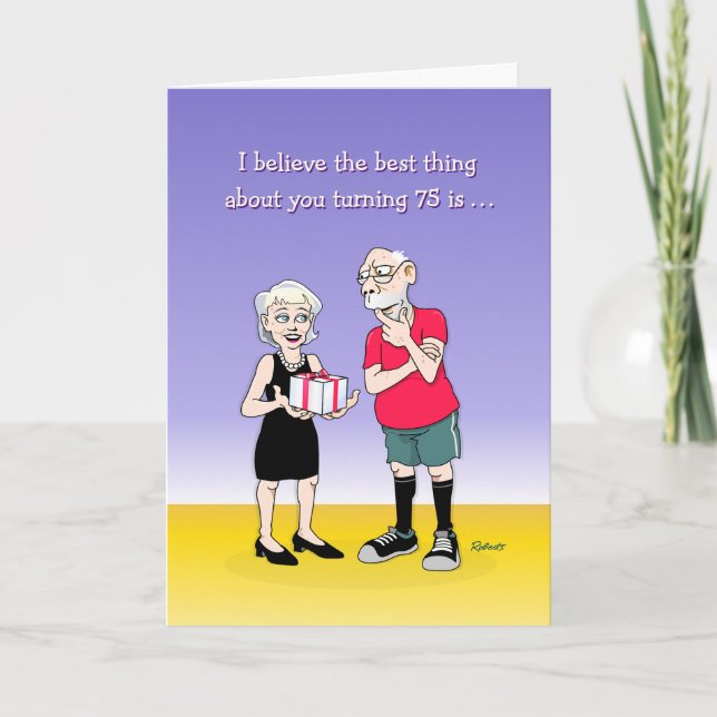 Hans 75:e-dagskort kort (Framsida)