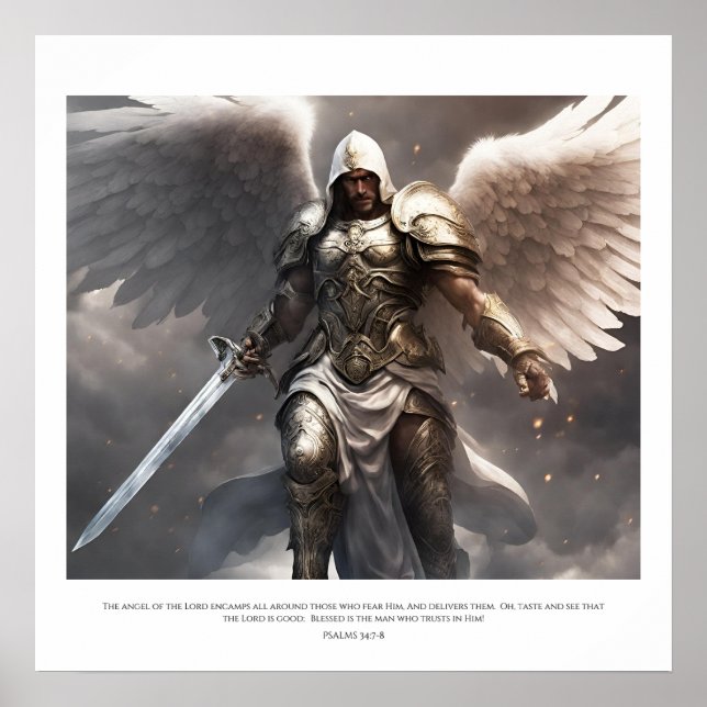 Hans änglar skyddar oss var vi än går! poster (Framsidan)