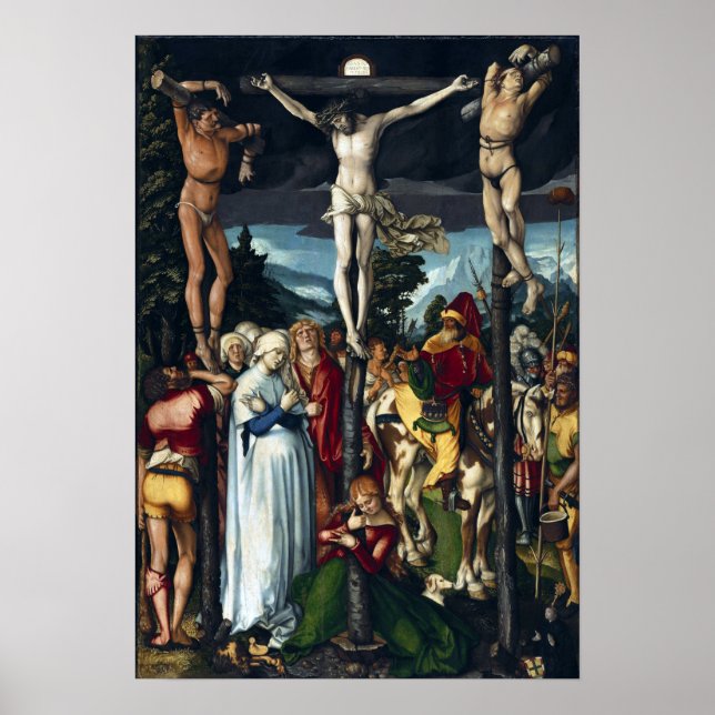 Hans Baldung Grien Kristus krucifixion Poster (Framsidan)