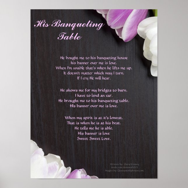 Hans Banqueting Bord... Skriftlig av Cheryl Kinney Poster (Framsidan)