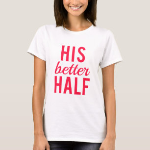 Hans bättre halvkonst i ord, textdesign t-shirt
