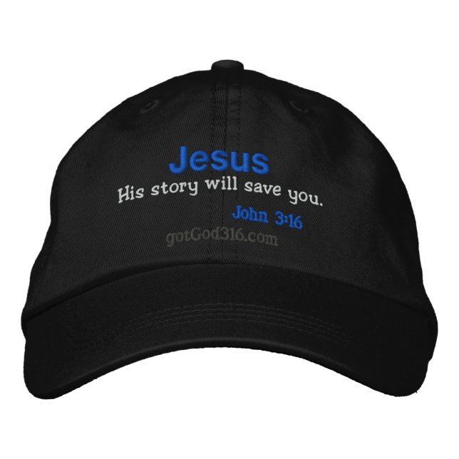 Hans berättelse sparor dig gotGod316.com Wool Broderad Keps (Framsida)