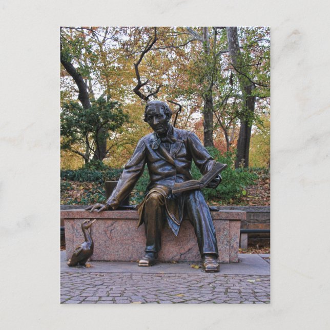 Hans Christian Andersen, Central Park, NYC Vykort (Framsida)