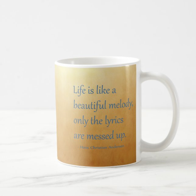 Hans Christian Andersen Quote Kaffemugg (Höger)