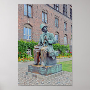 Hans Christian Andersen Statue, Köpenhamn Poster