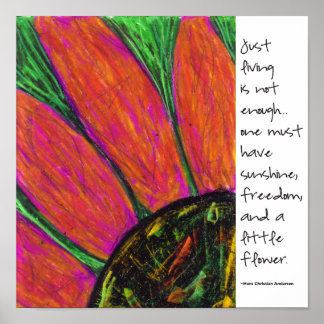 Hans Christian Andersson Quote Poster