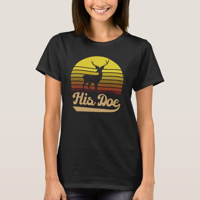 Hans Doe Par Vintage Matchar julpajamas T Shirt (Framsida)