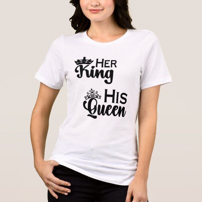 Hans Drottning Hennes Kung Jubileumsdesign - Minim T Shirt (Framsida)