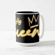 Hans drottning Neon Light Typography