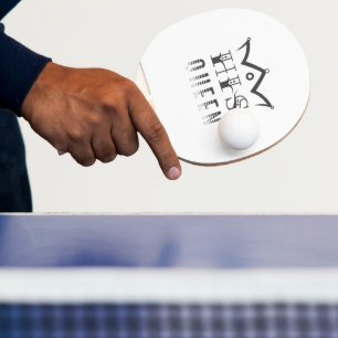 Hans drottning pingisracket