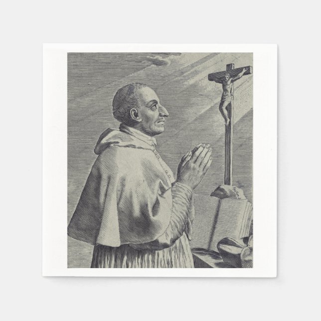 Hans Eminens Sankt Karl Borromeo Pappersservett (Framsidan)
