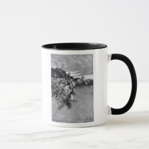 Hans fattiga upp gråta och sobbing för armé mugg