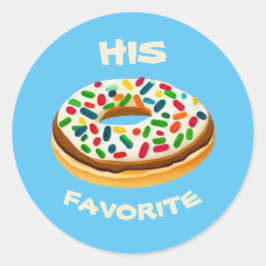 Hans Favorit Runt Klistermärke