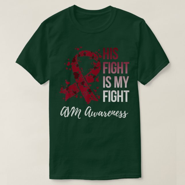 Hans Fight Arteriovenous Malformation AVM-medveten T Shirt (Design framsida)
