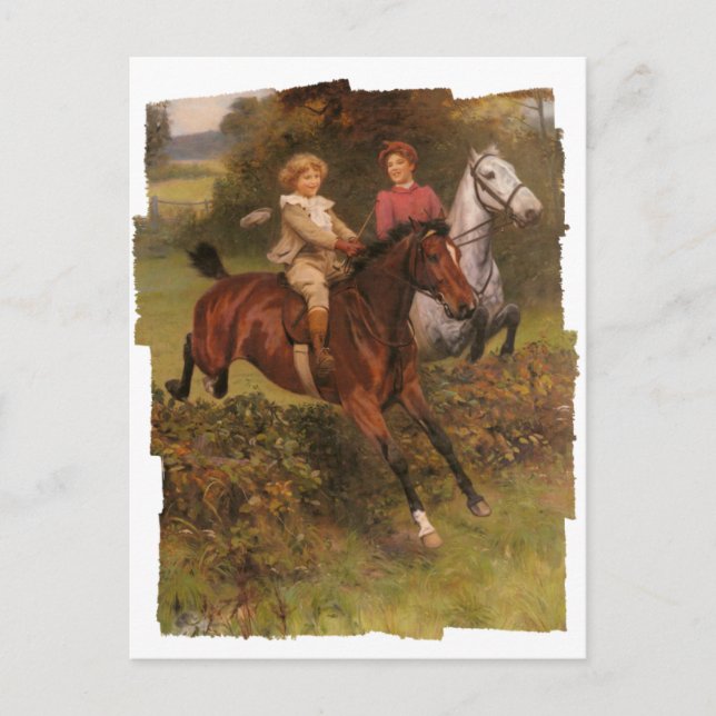 Hans första staket vykort (Framsida)