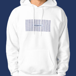 Hans Gender Pronounces i Blue Repeat Hoodie
