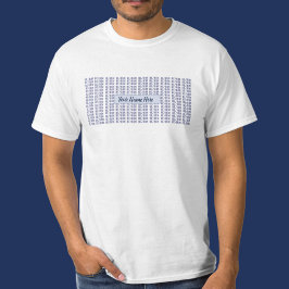 Hans Gender Pronounces i Blue Repeat T Shirt