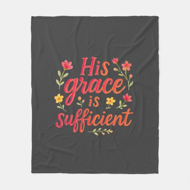 Hans Grace är tillräcklig Fleecefilt (Framsidan)