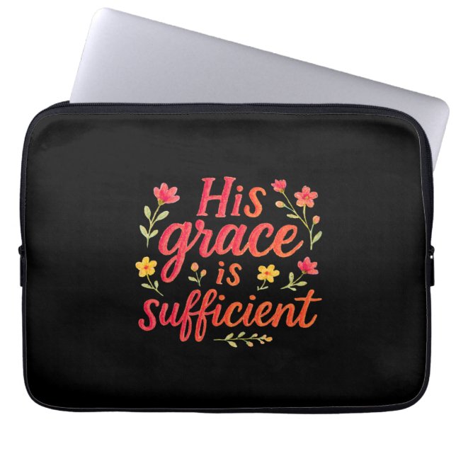 Hans Grace är tillräcklig Laptop Fodral (Framsidan)