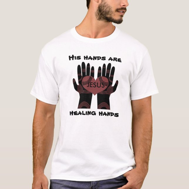HANS HÄNDER HÄLLER HÄNDER T-SHIRT (Framsida)