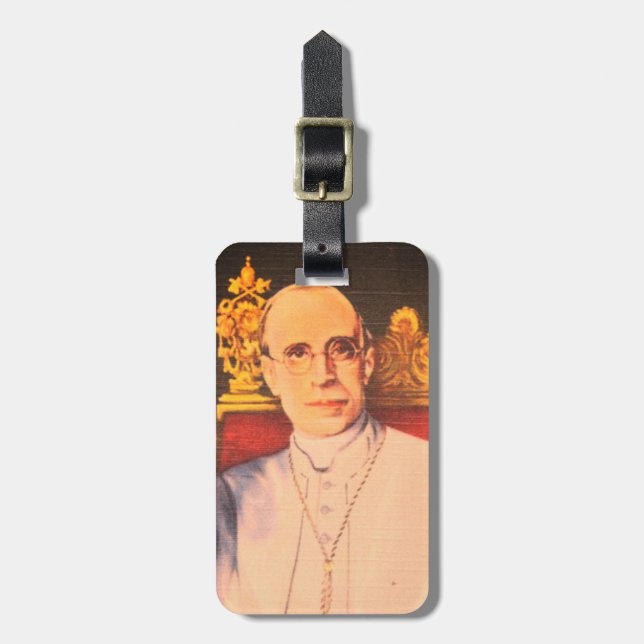 Hans helighet Pope Pius XII - katolska kyrkan Bagagebricka (Vertikal Framsida)