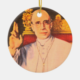 Hans helighet Pope Pius XII - katolska kyrkan Julgransprydnad Keramik