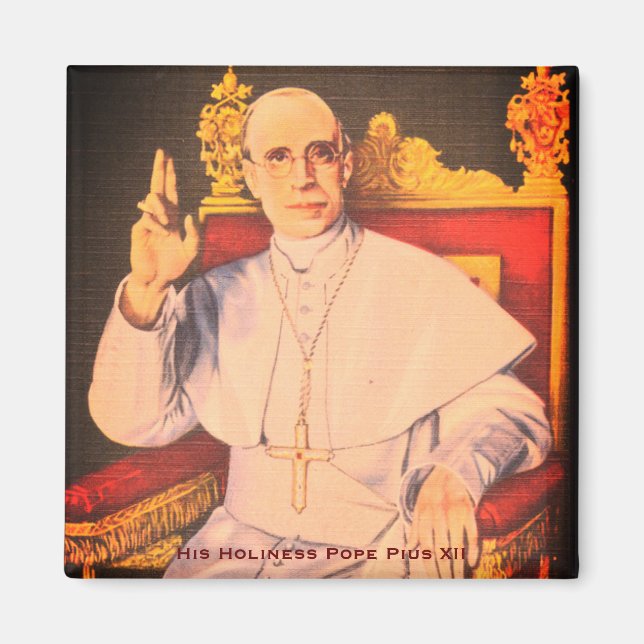Hans helighet Pope Pius XII - katolska kyrkan Magnet (Framsidan)