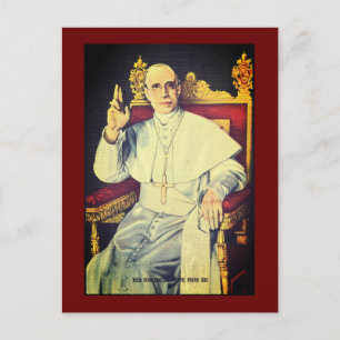 Hans helighet Pope Pius XII - katolska kyrkan Vykort